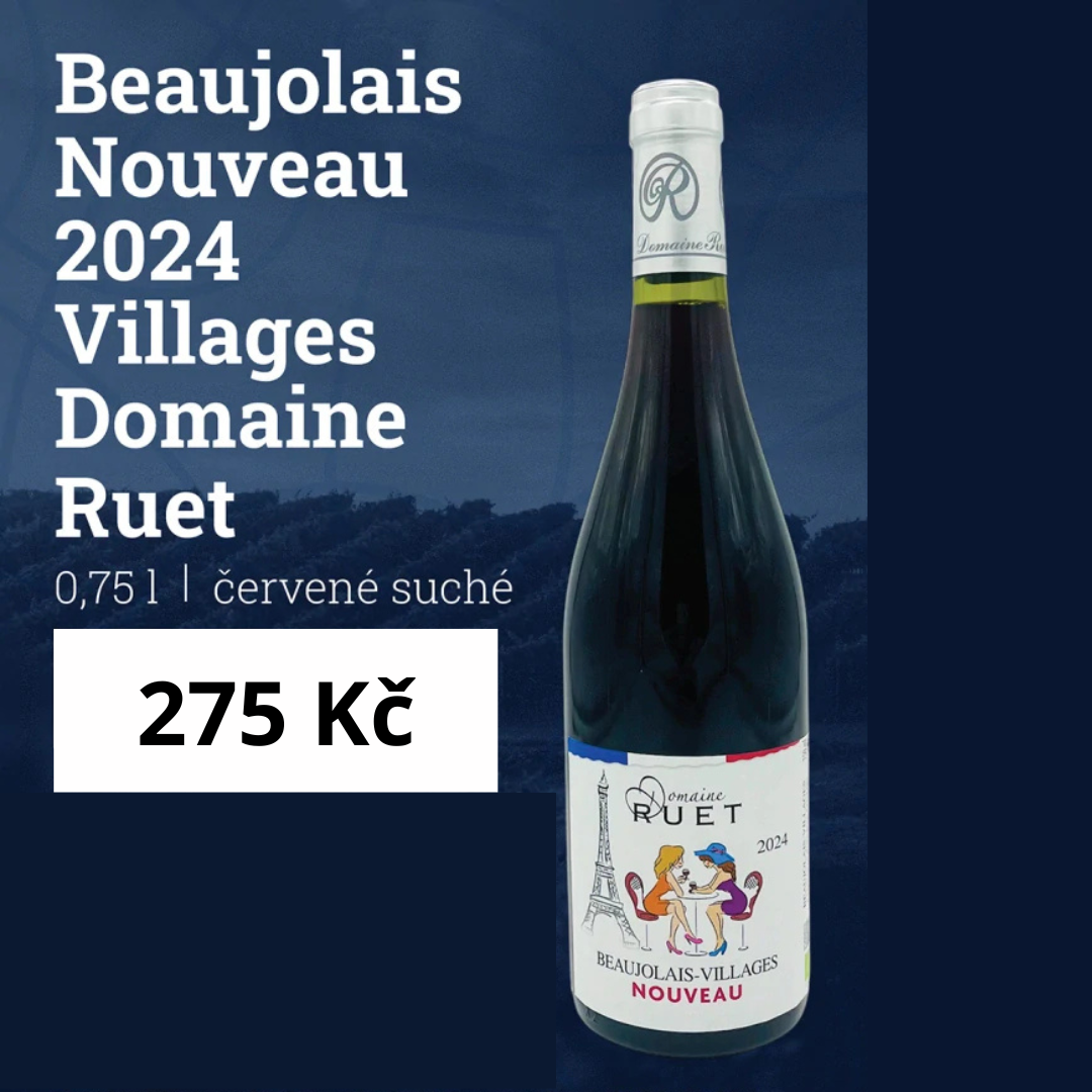 RUET Beaujolais Nouveau Villages 2024 AOC červené 0,75l