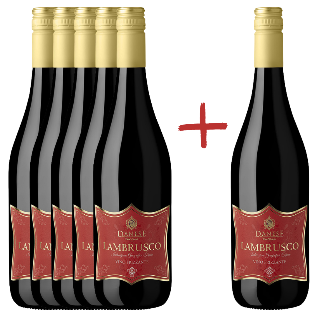 Lambrusco I.G.T. Emilia Vino Frizzante Danese 5 + 1