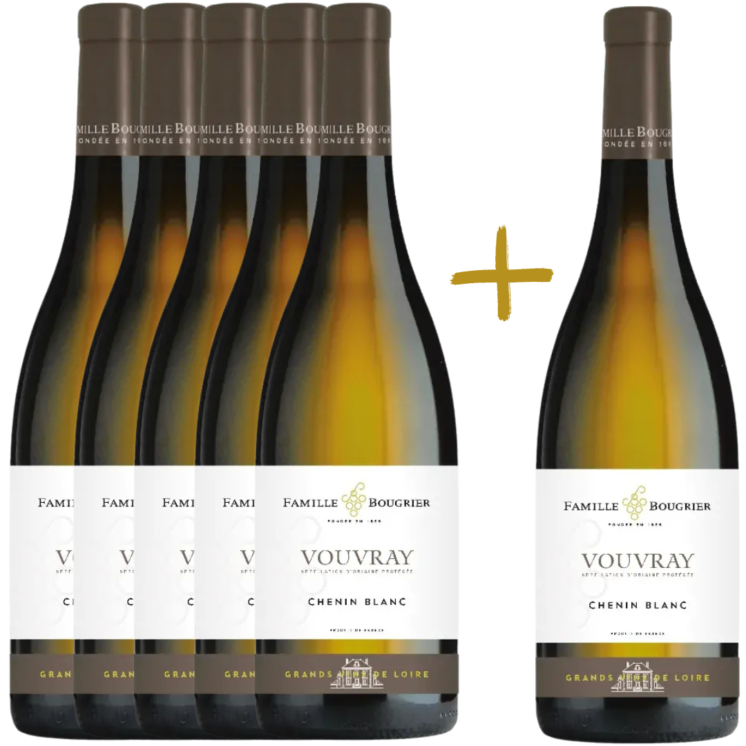 Vouvray A.O.P. Chenin Blanc Famille Bougrier Collection 5 + 1