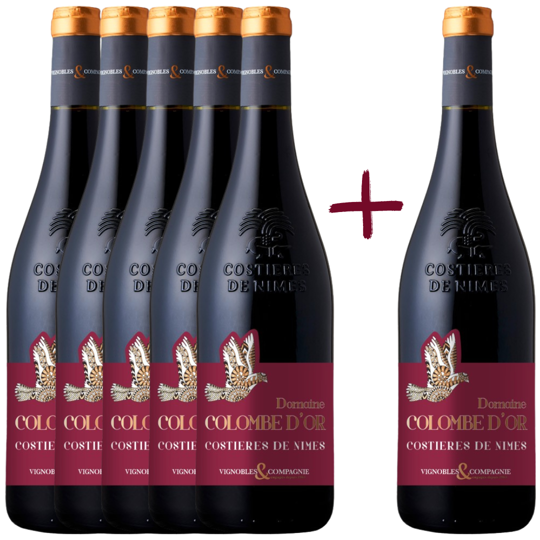 DEGUSTAČNÍ BALÍČEK - Costiéres de Nimes A.O.C. Rouge Domaine Colombe D´Or 5 + 1