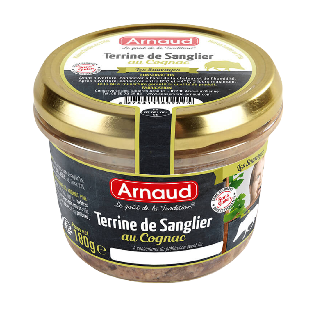 Arnaud Terrine de Sanglier au Cognac 180 g. (Terina z divočáka s koňakem)