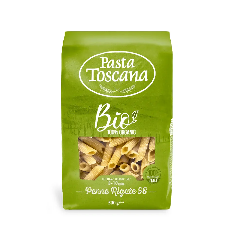 BIO těstoviny Pasta BIO Toscana Penne Rigate 98, 500gr