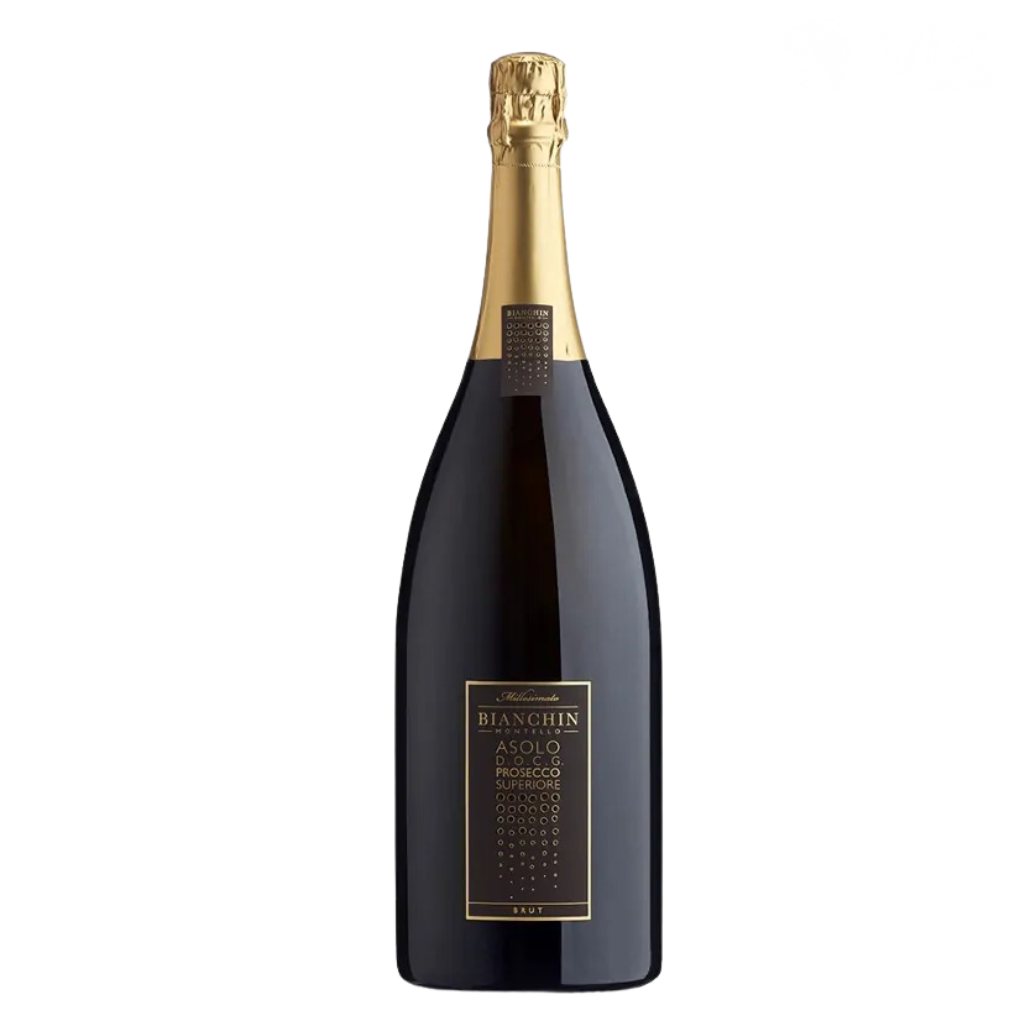 Wooden Gift Box Asolo Prosecco D.O.C.G. Brut millesimato Bianchin 1,5l