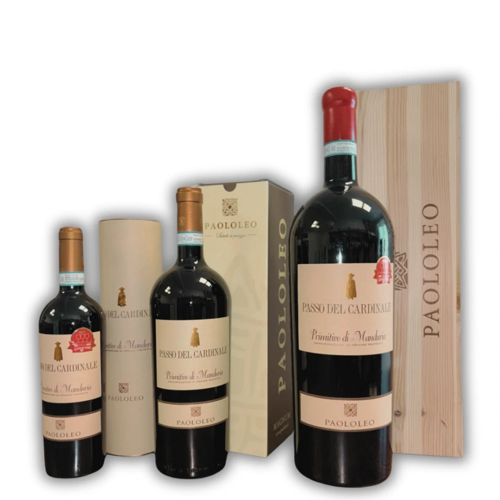 Primitivo di Manduria D.O.P. Passo del Cardinale Paololeo 3 l + dřevěný box