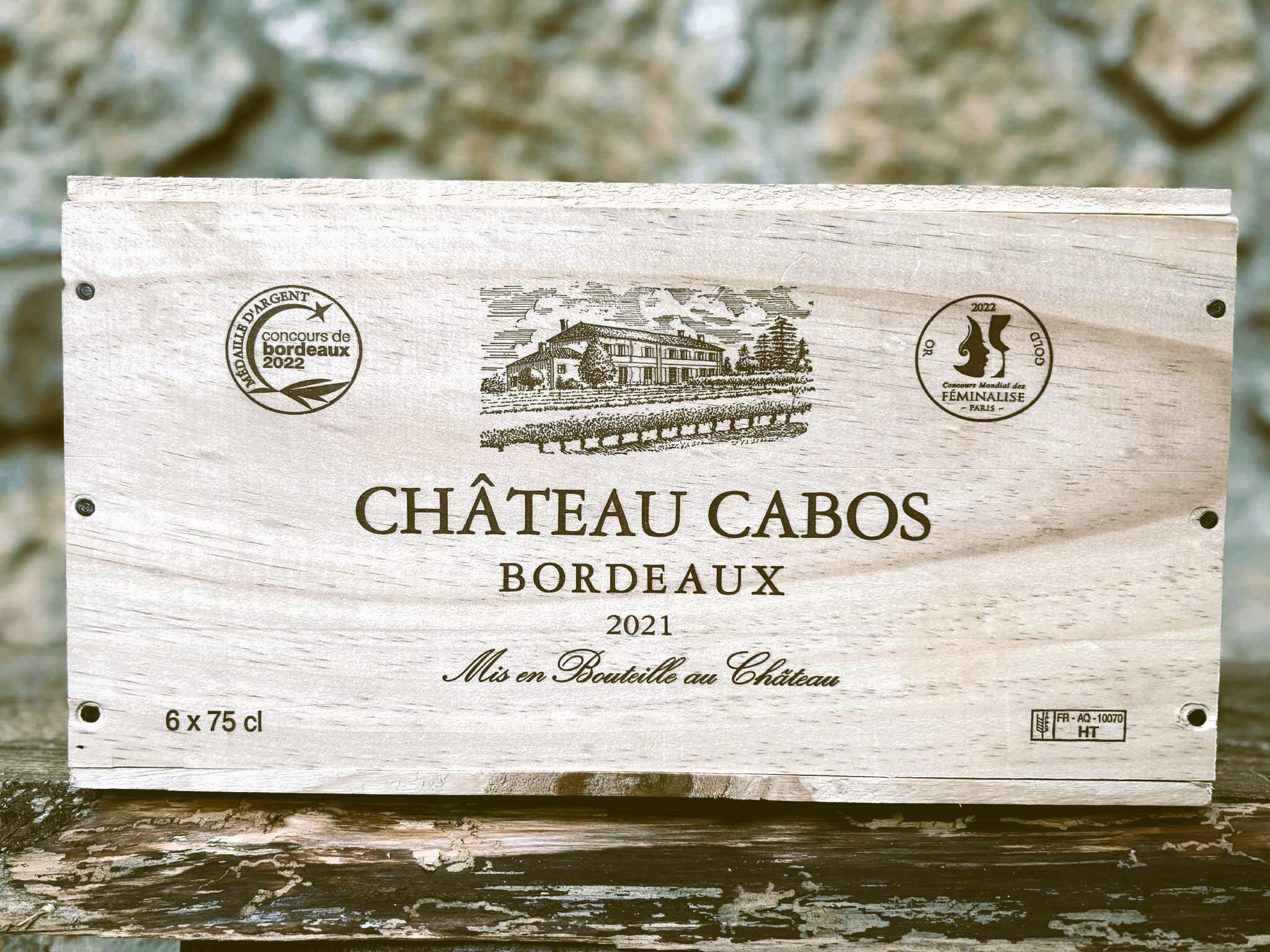 Bordeaux A.O.C. Château Cabos Rouge 5 + 1 + dárkové balení