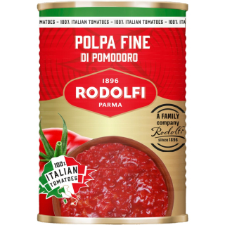 Polpa fine di pomodoro Rodolfi SC plech - Jemná rajčatová dužina osolená