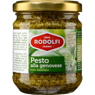 Pesto alla genovese con basilico Rodolfi Vaso sklo - Janovské pesto s bazalkou