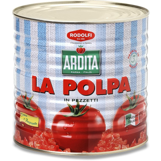 Polpa Tuttapolpa fine Ardita plech 3 kg - Malé kousky rajčatová dužiny
