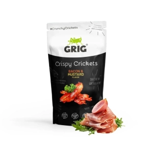 GRIG SUŠENÍ CVRČCI - slanina a hořčice 20g