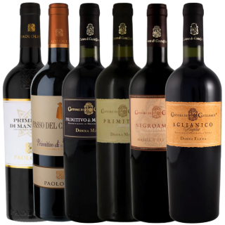 DEGUSTAČNÍ BALÍČEK - PRÉMIOVÁ PRIMITIVA A VÍNA JIŽNÍ ITÁLIE