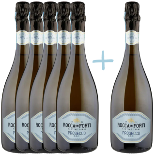 Prosecco D.O.C. Rocca Dei Forti Brut 5 + 1