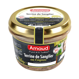 Arnaud Terrine de Sanglier au Cognac 180 g. (Terina z divočáka s koňakem)